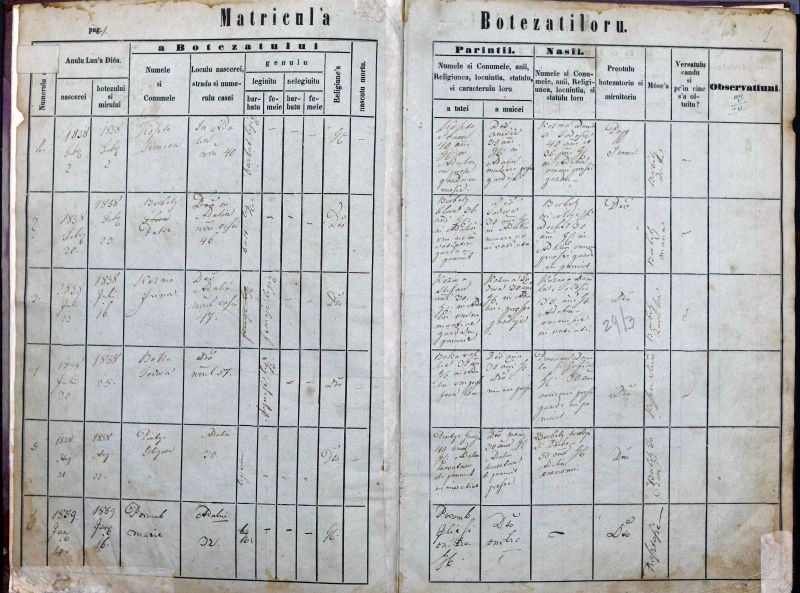 Fișier:Matricolă botezuri greco-catolici Adalin.jpg